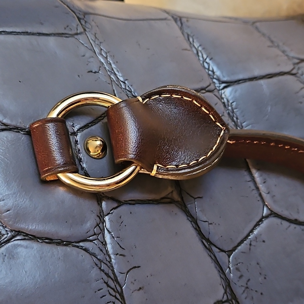 Dooney & Bourke  Croc-Embossed Dome Satchel - Picture 11 of 11
